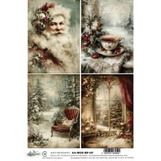 AA-MOD-RP-07 Papier ryżowy  A4 - Alchemy of Art  - The Magic of December
