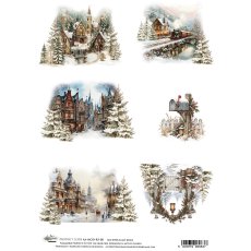 AA-MOD-RP-08 Papier ryżowy  A4 - Alchemy of Art  - The Magic of December
