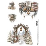 AA-MOD-RP-09 Papier ryżowy A4 - Alchemy of Art - The Magic of December