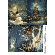 AA-MOD-RP-11 Papier ryżowy  A4 - Alchemy of Art  - The Magic of December