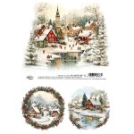 AA-MOD-RP-12 Papier ryżowy A4 - Alchemy of Art - The Magic of December