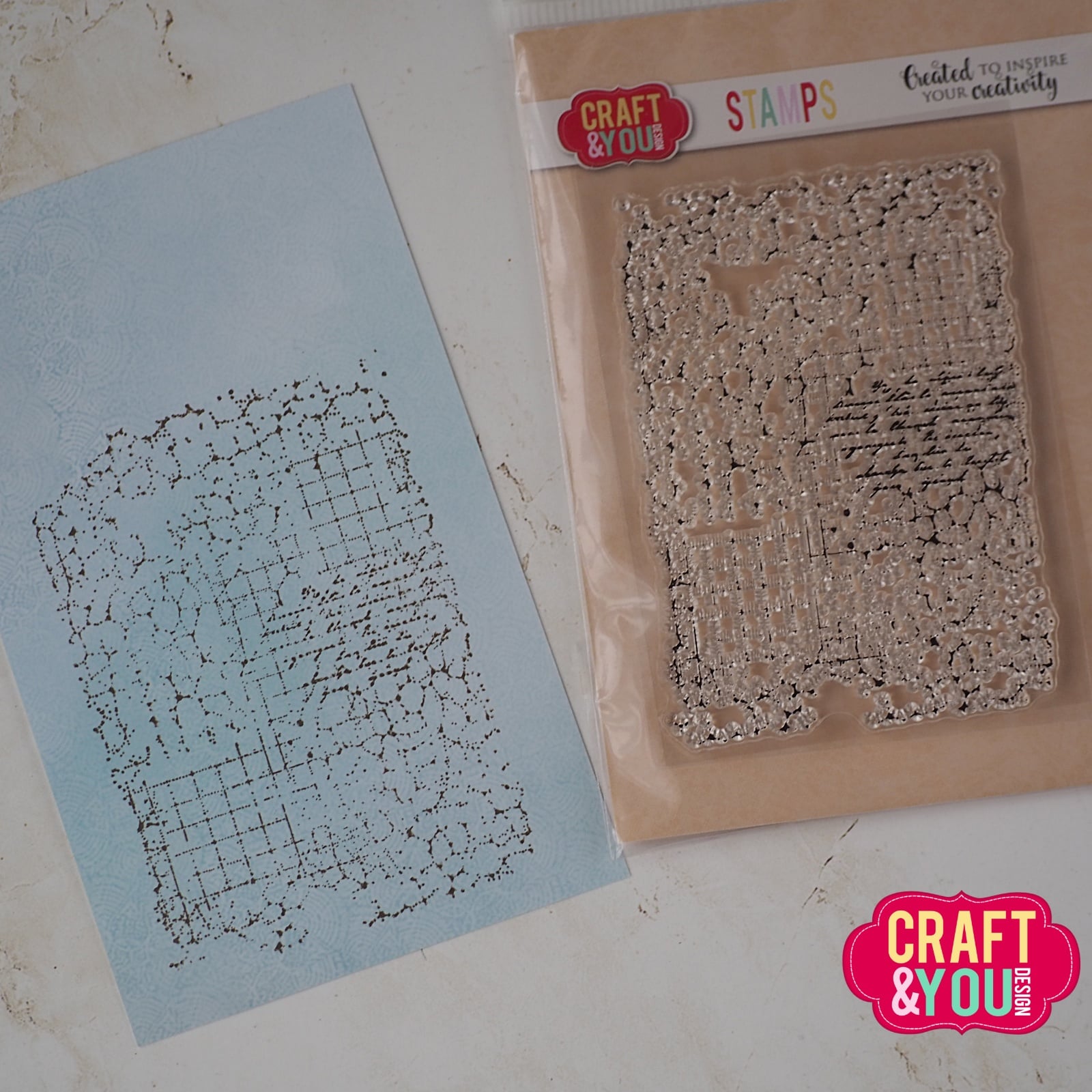 CS062 Clear Stamps/Stemple Structural Background / Strukturalne Tło - Craft & You Design