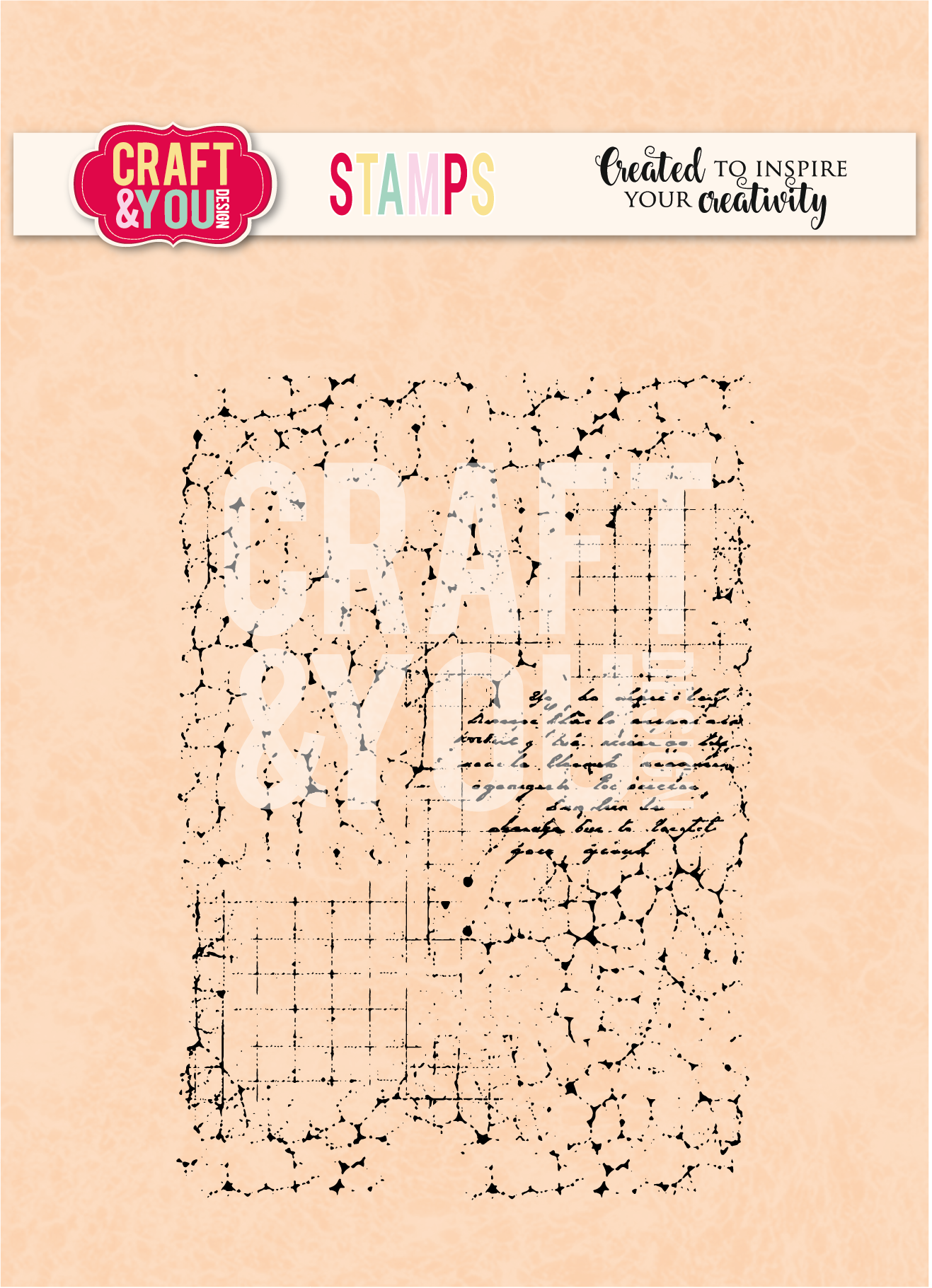 CS062 Clear Stamps/Stemple Structural Background / Strukturalne Tło - Craft & You Design