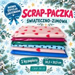 SP1-02 SCRAP - PACZKA nr 2 - ŚWIĄTECZNO-ZIMOWA 1kg Craft & You Design