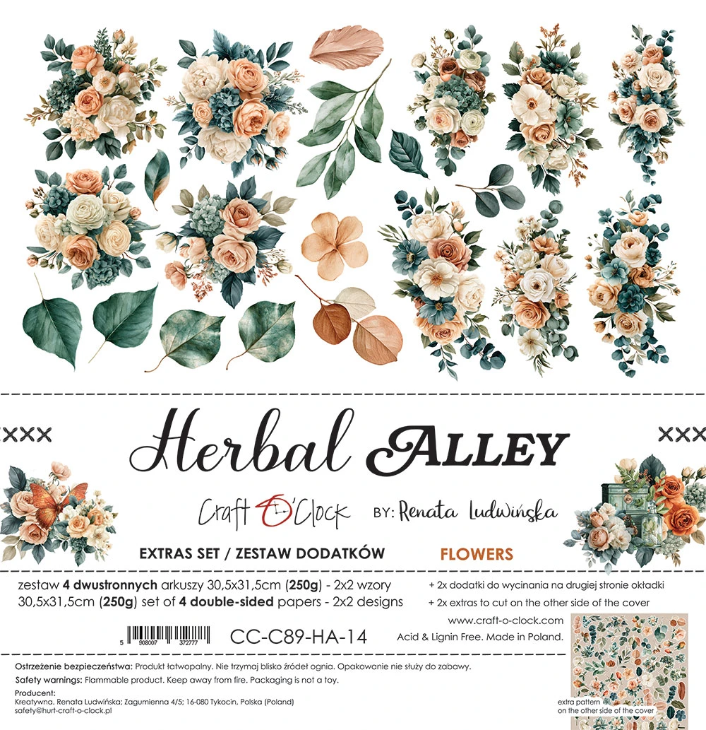 CC-C89-HA-14 *PRZEDSPRZEDAŻ* HERBAL ALLEY - zestaw DODATKÓW - FLOWERS- wysyłka po 6 listopada 2026r.