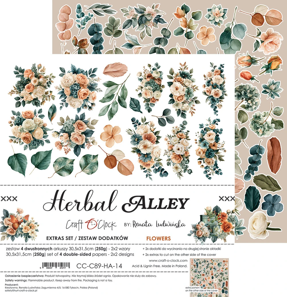 CC-C89-HA-14 *PRZEDSPRZEDAŻ* HERBAL ALLEY - zestaw DODATKÓW - FLOWERS- wysyłka po 6 listopada 2026r.