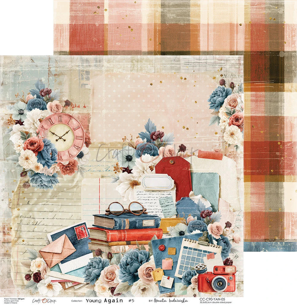 CC-C90-YAN-00 *PRZEDSPRZEDAŻ* YOUNG AGAIN- zestaw papierów 30,5x30,5cm - wysyłka po 6 listopada 2026r.