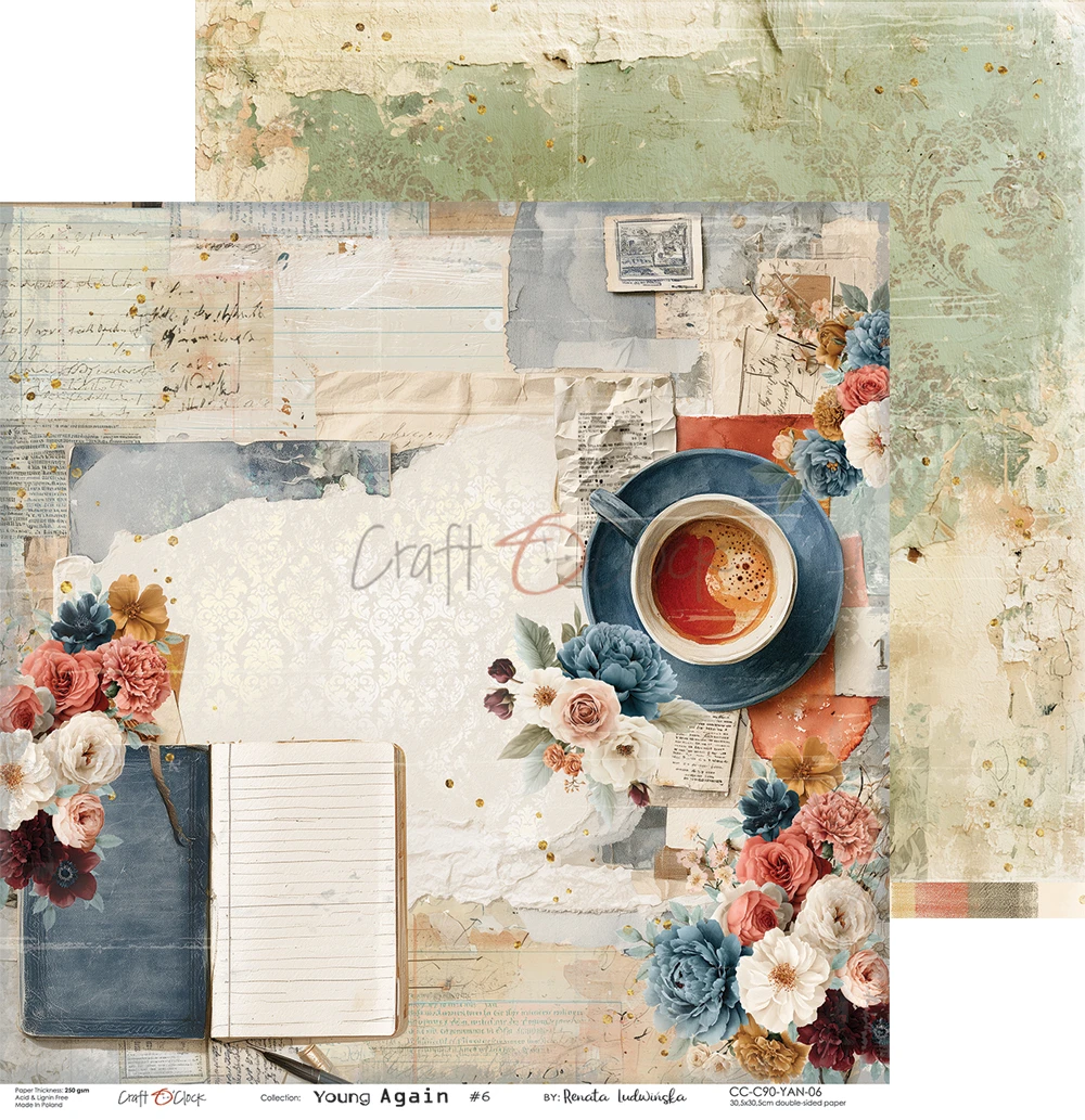 CC-C90-YAN-00 *PRZEDSPRZEDAŻ* YOUNG AGAIN- zestaw papierów 30,5x30,5cm - wysyłka po 6 listopada 2026r.