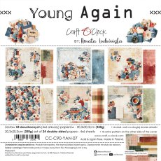 CC-C90-YAN-07 *PRZEDSPRZEDAŻ* YOUNG AGAIN- zestaw papierów 20,3x20,3cm- wysyłka po 6 listopada 2026r.