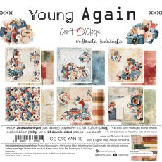 CC-C90-YAN-10 *PRZEDSPRZEDAŻ* YOUNG AGAIN - zestaw papierów 15,25x15,25cm - wysyłka po 6 listopada 2026r.