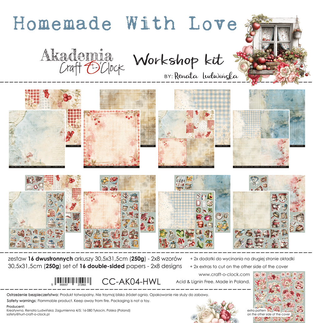 CC-AK04-HWL *PRZEDSPRZEDAŻ* WORKSHOP KIT - 04 - HOMEMADE WITH LOVE- wysyłka po 6 listopada 2026r.