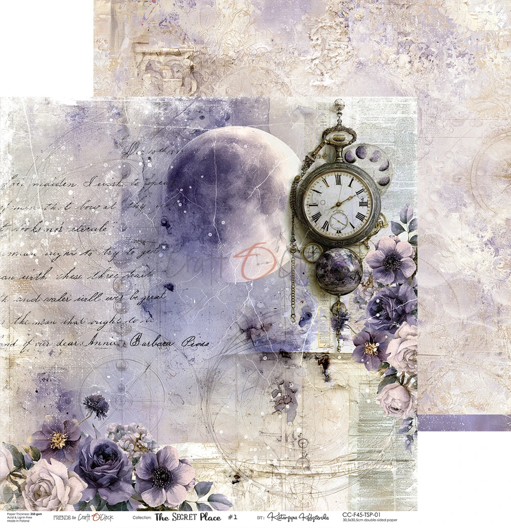 CC-F45-TSP-00 *PRZEDSPRZEDAŻ* THE SECRET PLACE- zestaw papierów 30,5x30,5cm - wysyłka po 6 listopada 2026r.