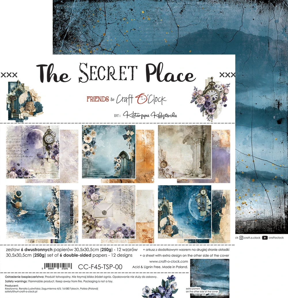 CC-F45-TSP-00 *PRZEDSPRZEDAŻ* THE SECRET PLACE- zestaw papierów 30,5x30,5cm - wysyłka po 6 listopada 2026r.