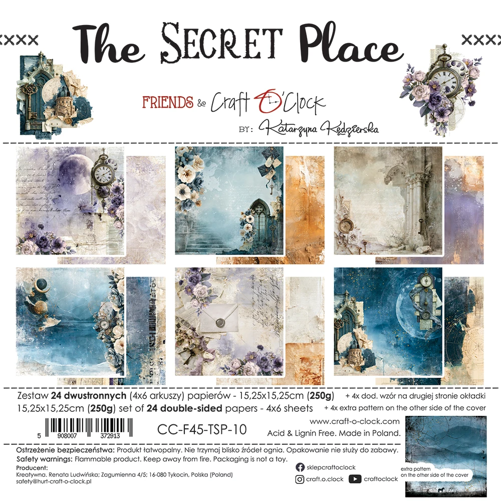 CC-F45-TSP-10 *PRZEDSPRZEDAŻ* THE SECRET PLACE - zestaw papierów 15,25x15,25cm - wysyłka po 6 listopada 2026r.