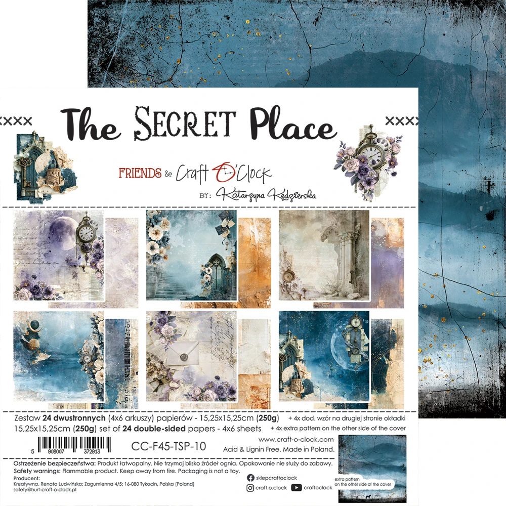 CC-F45-TSP-10 *PRZEDSPRZEDAŻ* THE SECRET PLACE - zestaw papierów 15,25x15,25cm - wysyłka po 6 listopada 2026r.