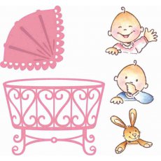 COL1313 Wykrojniki+stemple Kołyska Baby
