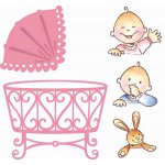 COL1313 Wykrojniki+stemple Kołyska Baby