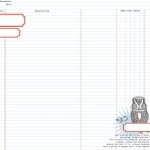 TCSN1004 Papier dwustronny 30,5 x 30,5 cm Owl Ledger - Stationery Noted Teresa Collins 
