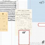 TCSN1005 Papier dwustronny 30,5 x 30,5 cm Ledgers- Stationery Noted Teresa Collins