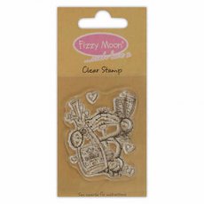 FZCS020 Fizzy Moon Silikonowy stempel- Champagne
