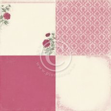 PD3701 Papier jednostronny Peony - Vintage Garden - 6x6