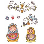 EC0130 Stemple silikonowe Eline's Folklore