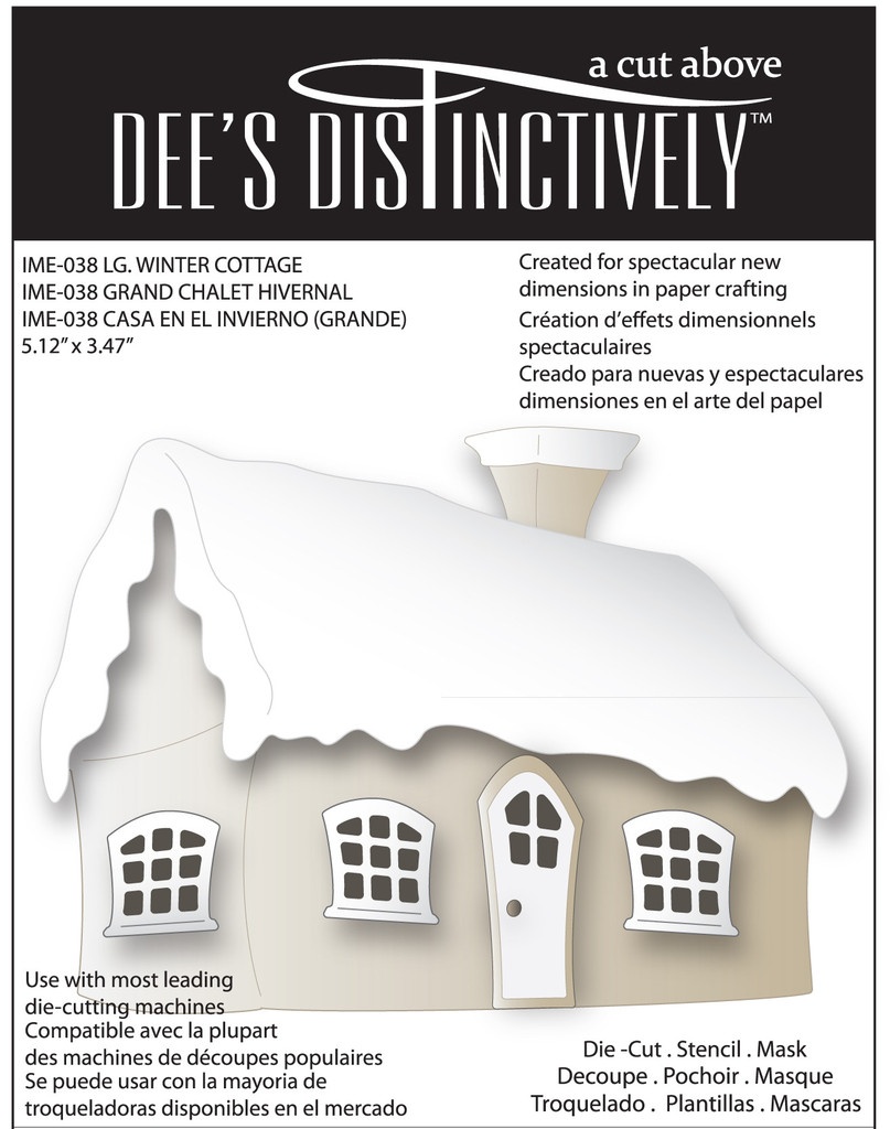  IME-038 Wykrojnik LG.Winter Cottage