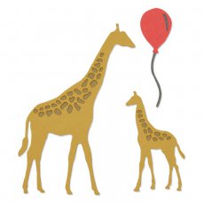 662513 Wykrojnik Sizzix Thinlits-Giraffes-żyrafy