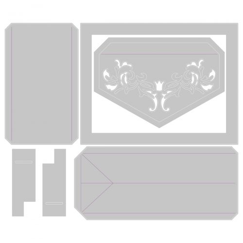  665810 Wykrojnik Sizzix Thinlits Die Set 7PK - Celebration Gift Box