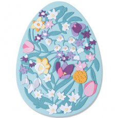 665818 Wykrojnik Sizzix  Thinlits Die Set 15PK - Intricate Floral Easter Egg