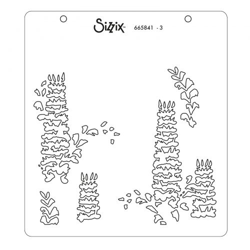  665841 - Sizzix • Layered Stencils Layered Wildflowers 4pcs