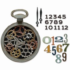 666603 Wykrojnik  Sizzix • Thinlits Die Set Vault Watch Gears 29pcs - koła zębate zegar 