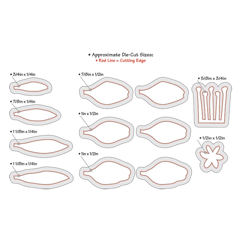 658275 Zestaw wykrojników Thinlits Lily Susan's Garden -Lilia