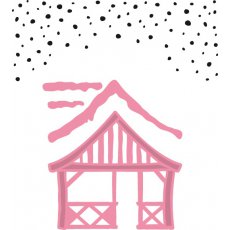 COL1328 Wykrojniki Collectables - Christmas Village Chalet+stempel