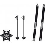 CR1252 Wykrojniki Craftables - Skis and Snowflake