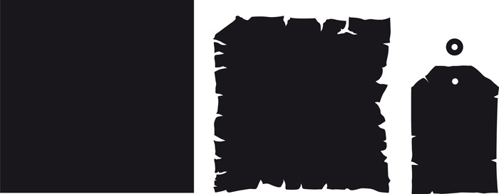 CR1254 Wykrojniki Craftables Pergamin/etykietka