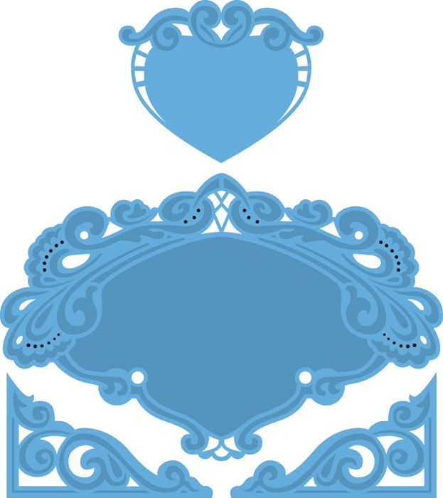 LR0280 Wykrojniki Serce Petry