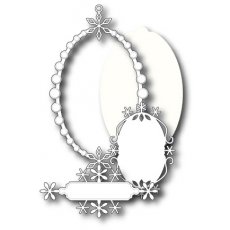 98716 Wykrojnik  Peaceful Snowflake Frame Set
