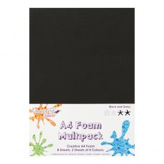 DCFM001  Zestaw pianek A4-odcienie szare