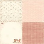 PD2103 Papier jednostronny-  From my heart II - collage & ring of roses