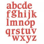 S5-199 Wykrojniki Font One - Lowercase