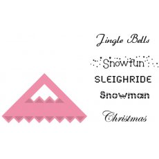 COL1342 Colectables narożnik i stemple zimowe napisy