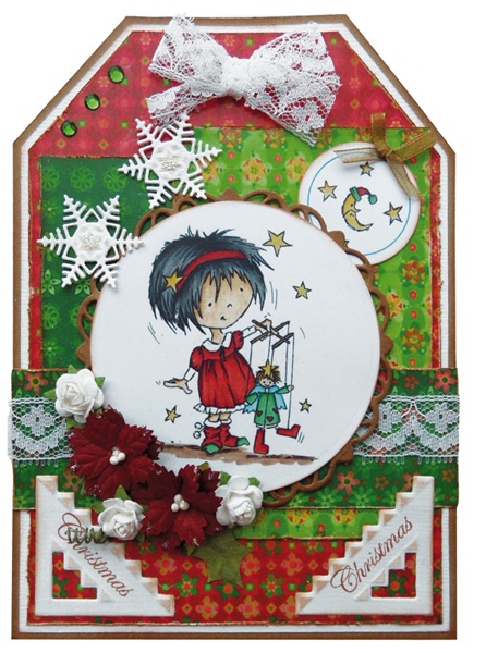 COL1342 Colectables narożnik i stemple zimowe napisy