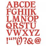 S6-009 Font One - Uppercase