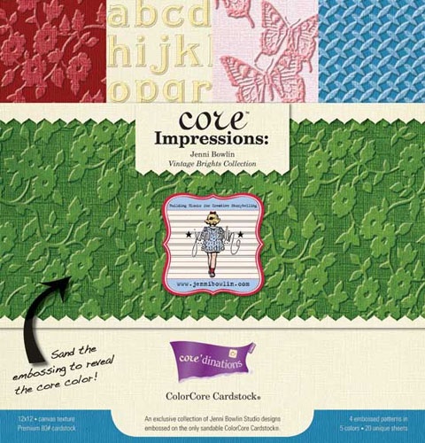 GX-CI-JBSV Zestaw papierów Core'Cordinations 30,5 x 30,5 cm- Vintage Brights Collections