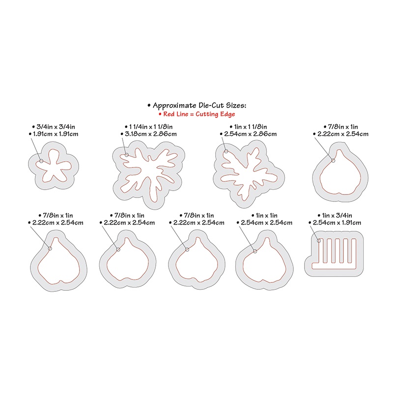  658861 Zestaw wykrojników Thinlits Susan's Garden - Flower, Hardy Geranium