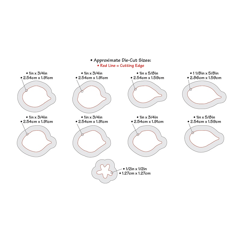  658864 Zestaw wykrojników Thinlits Susan's Garden-Flower, Plumeria