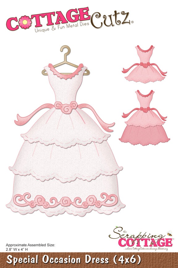  CC4x6-073-Wykrojnik Special Occasion Dress (4x6)