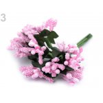 780759-3 Pręciki do kwiatów na druciku / bukiecik - jasny róż
