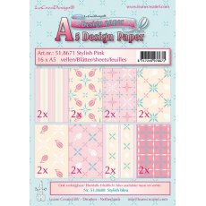 51.8671 Zestaw papierów A5- Stylish Pink